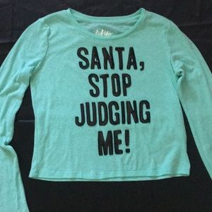 Long sleeved, xs crop top shirt from Aeropostale.